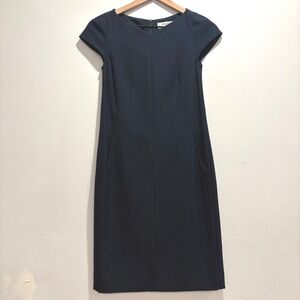 MM LaFleur Navy Blue Dress Career‎ Workwear Business Professional Office Sz 0